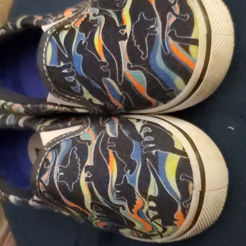 Dino slip ons
